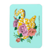 Yellow Albino Ball Python Magnet (Vertikal)