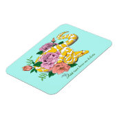 Yellow Albino Ball Python Magnet (Linke Seite)