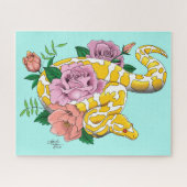 Yellow Albino Ball Python Puzzle (Horizontal)