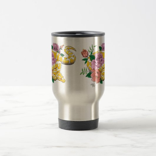 Yellow Albino Ball Python Reisebecher (Mittel)