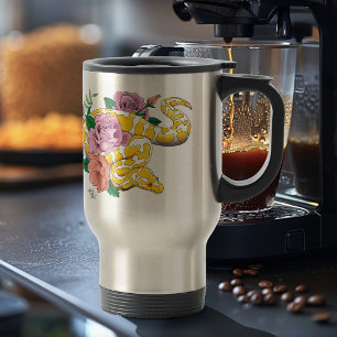 Yellow Albino Ball Python Reisebecher