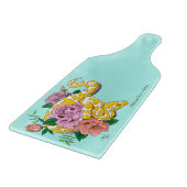 Yellow Albino Ball Python Schneidebrett (Ecke)