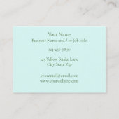 Yellow Albino Ball Python Visitenkarte (Rückseite)