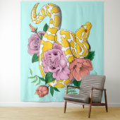 Yellow Albino Ball Python Wandteppich (Beispiel)