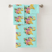 Yellow Albino Ball Snake Badhandtuch Set (Insitu)