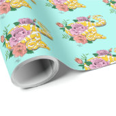 Yellow Albino Ball Snake Geschenkpapier (Rolleneckpunkt)