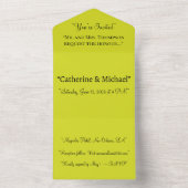Yellow All In One Wedding Invitation – Lemon All In One Einladung (Innen)