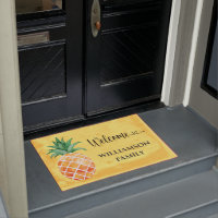 Yellow Aloha Island Ananas Mit Monogramm