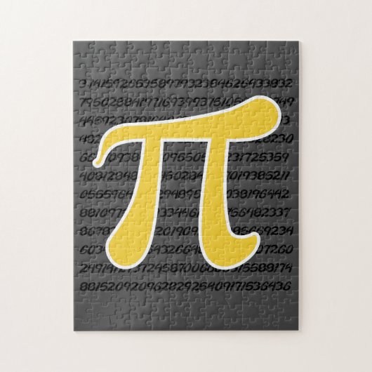Yellow Amber Pi Symbol Puzzle (Vertikal)