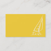 Yellow Amber Sailing Visitenkarte (Rückseite)