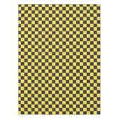 Yellow and black checkerboard pattern tischdecke (Vorderseite)