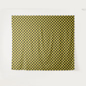 Yellow and black checkerboard pattern wandteppich (Vorderseite (Horizontal))