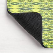 Yellow and black pattern mousepad (Ecke)