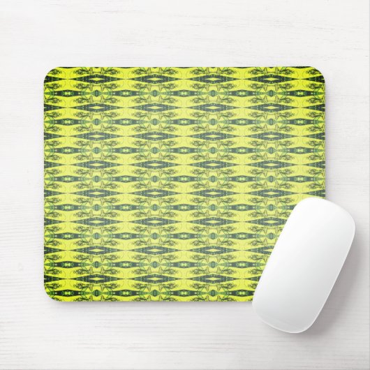 Yellow and black pattern  mousepad (Mit Mouse)