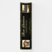 Yellow And Black Photo/Logo Booth Display Banner (Vertikal)