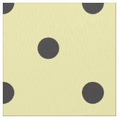 Yellow and Black Polka Dot Pattern Stoff (Nahaufnahme)