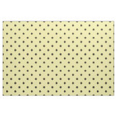Yellow and Black Polka Dot Pattern Stoff (Yard (91,4 cm))
