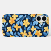 Yellow and Blue Bllower Phone Case (Rückseite (Horizontal))