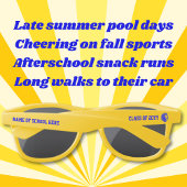 Yellow and Blue Lion Mascot Graduate