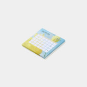Yellow and Blue Monthly Planer Calendar 2025 Post-it Klebezettel (angewinkelt)