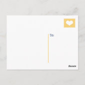 Yellow and Blue Nautic Vielen Dank Postkarte (Rückseite)