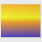 Yellow and Blue Sunset Gradient Geschenkpapier (Flach)