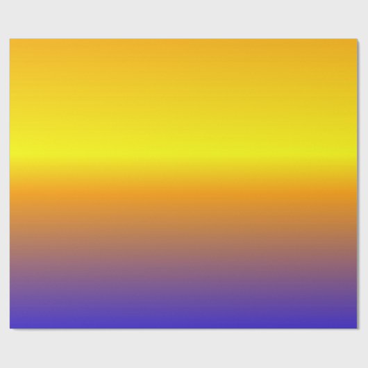Yellow and Blue Sunset Gradient Geschenkpapier (Flach)