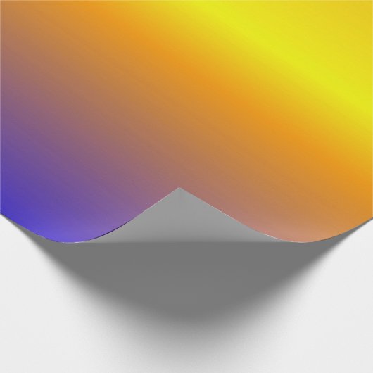 Yellow and Blue Sunset Gradient Geschenkpapier (Ecke)
