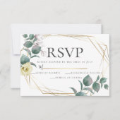 Yellow and Blush Peony Magnolia Wedding RSVP Einladung (Vorderseite)