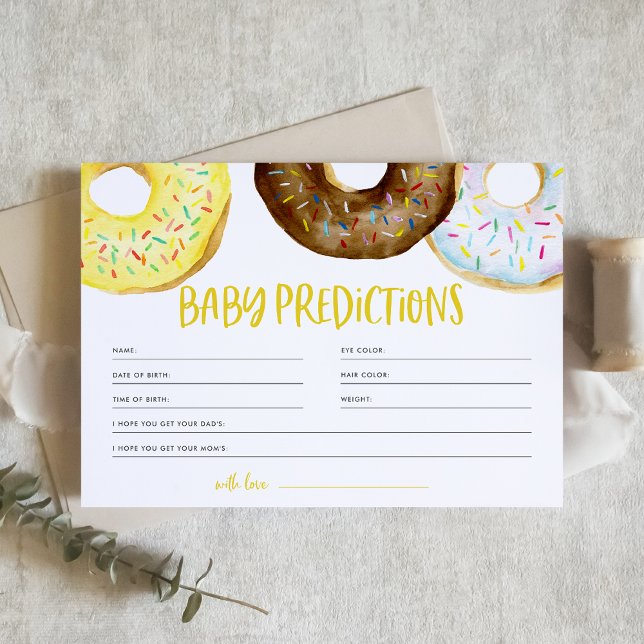 Yellow and Chocolate Donuts Baby Predictions Spiel (Von Creator hochgeladen)