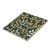 Yellow and Cream Leafy Branches Pattern  Fliese (Seite)