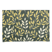 Yellow and Cream Leafy Branches Pattern  Kissenbezug (Vorderseite-Rechts)