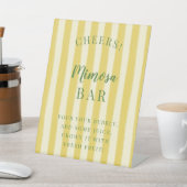 Yellow and Green Summer Bachelorette Sockelschild (In SItu)