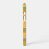 Yellow and Green Tartan Plaid Pattern iPhone 16 Hülle (Linke Seite)