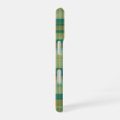 Yellow and Green Tartan Plaid Pattern iPhone 16 Hülle (Rechte Seite)