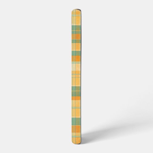 Yellow and Green Tartan Plaid Pattern Samsung Galaxy Hülle (Linke Seite)