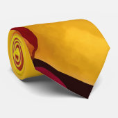 Yellow and Maroon Orchids Brassolaeliocattleya Krawatte (Gerollt)