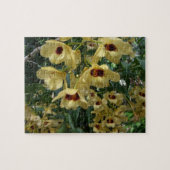 Yellow and Maroon Orchids Elegante Puzzle (Horizontal)