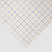 Yellow and Navy Striped Tissue Paper Seidenpapier (Ausschnitt)