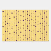 Yellow and Purple Pop Art Holiday Geschenkpapier Set (Vorderseite 2)
