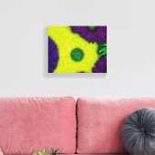 Yellow and purple to look at. leinwanddruck (Insitu (Wohnzimmer))