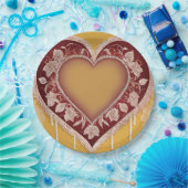 Yellow and red floral patterns AI art  Pappteller (Party)