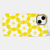 Yellow and White Daisies and Polka Dots Case-Mate iPhone Hülle (Rückseite (Horizontal))