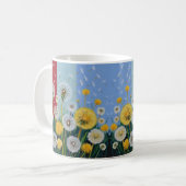 Yellow and White Dandelions  Kaffeetasse (Vorderseite Links)