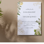 Yellow and White Floral Invitation | Soft Elegant Einladung