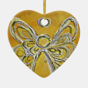 Yellow Angel Art Malerei Keramikornament