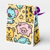 Yellow Animals Doddles Vielen Dank Geschenkschachtel (Rückseite)