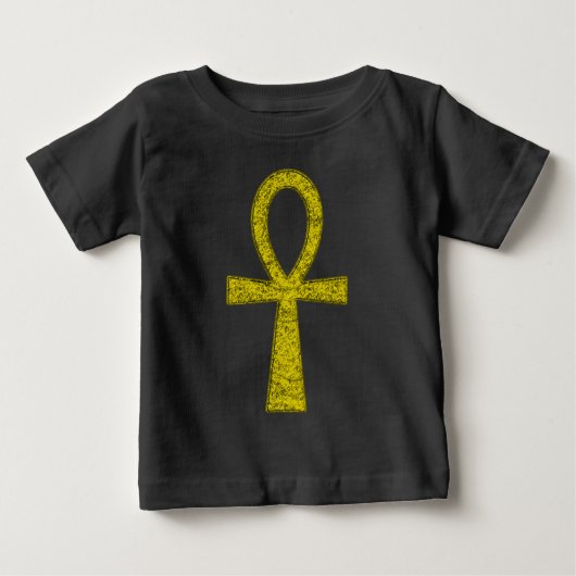 Yellow Ankh Baby Baby T-shirt (Vorderseite)