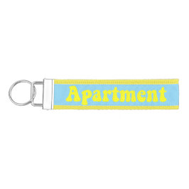 Yellow Apartment Wrist Schlüsselanhänger