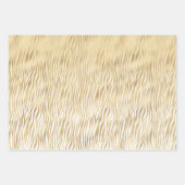 Yellow Aqua Ombre Gold Zebra Print Geschenkpapier Set (Vorderseite 2)